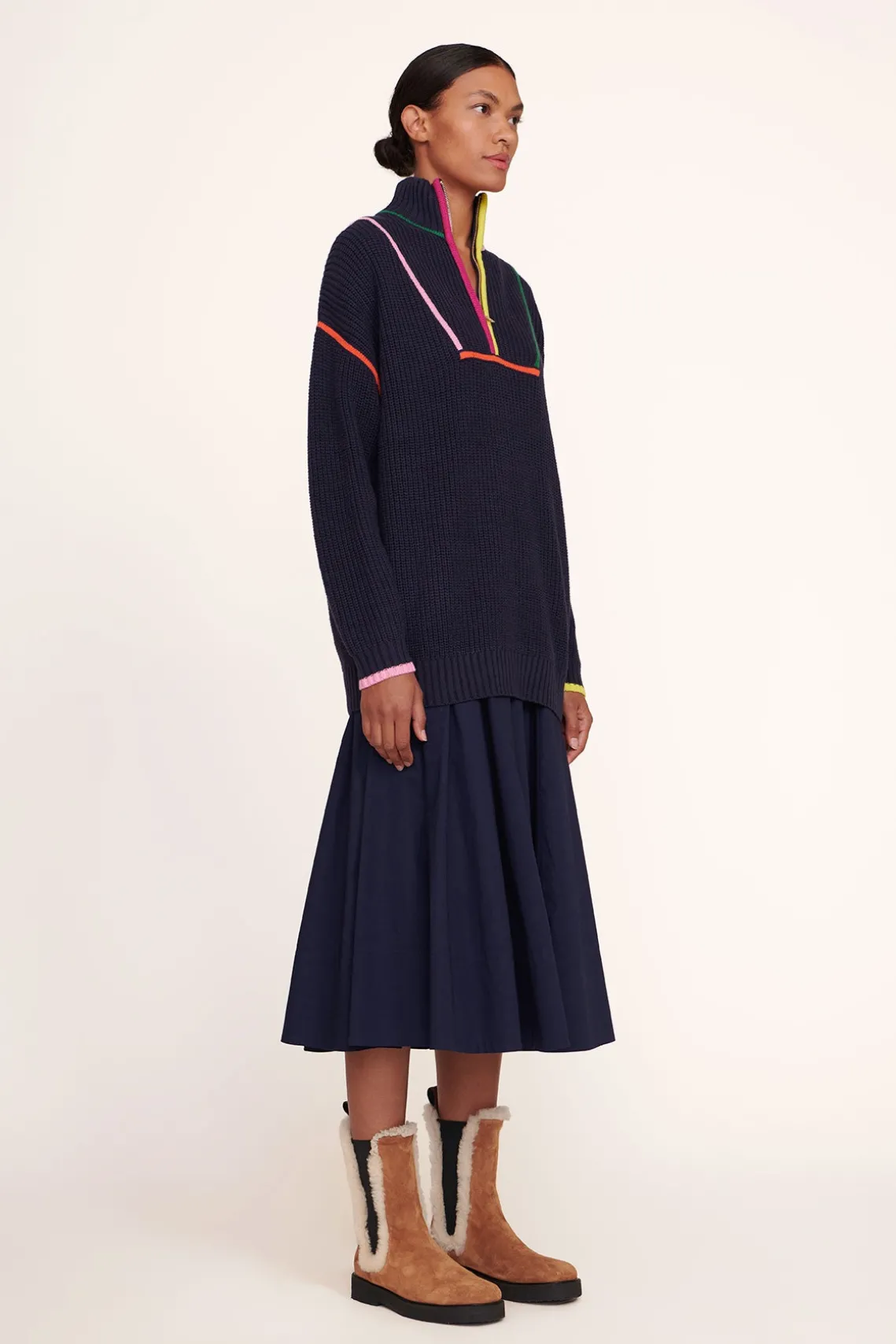 HAMPTON SWEATER NAVY MULTI