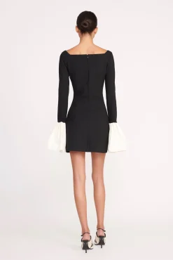 HAWTHORNE DRESS BLACK IVORY