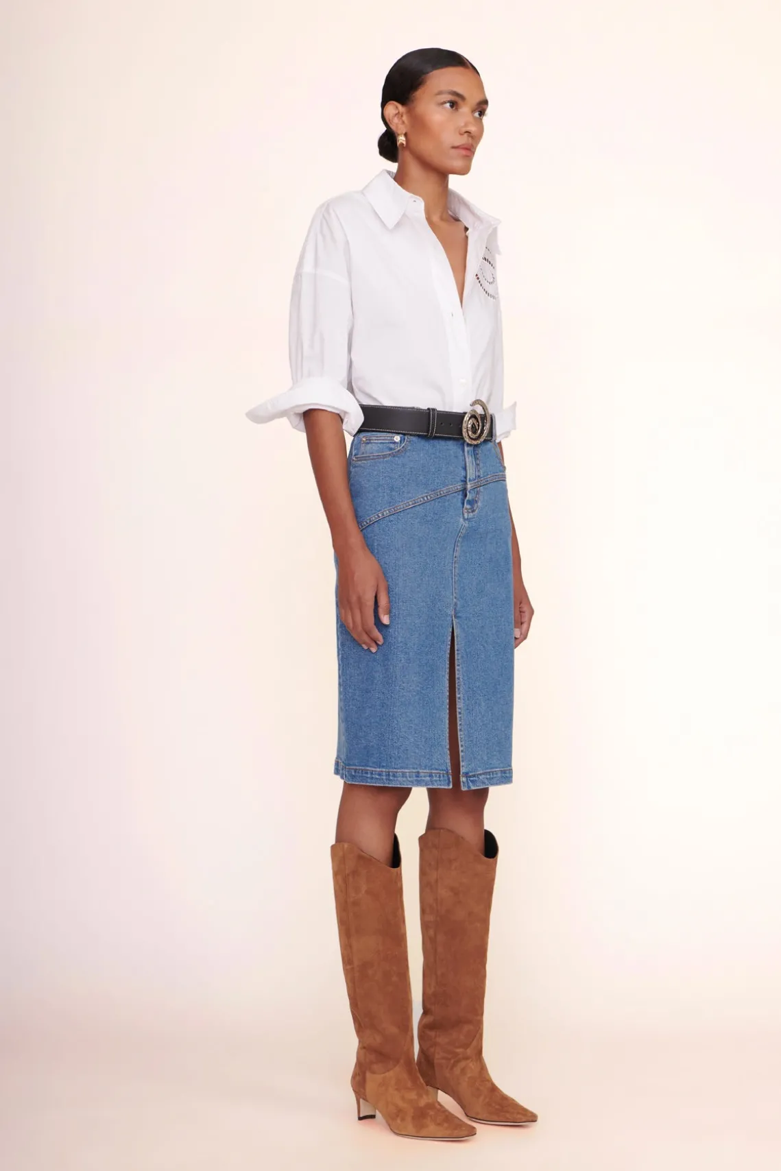 HUDSON SKIRT MEDIUM WASH