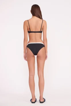 JO BALCONETTE BIKINI TOP BLACK WHITE
