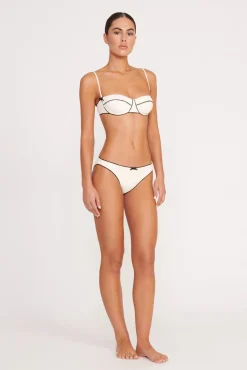 JO BALCONETTE BIKINI TOP IVORY BLACK
