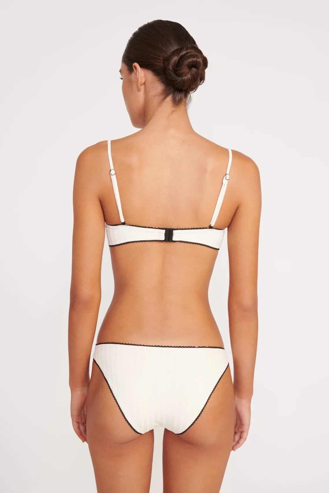 JO BALCONETTE BIKINI TOP IVORY BLACK