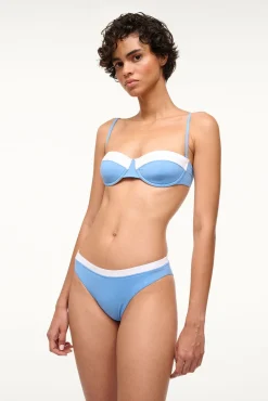 JO BALCONETTE BIKINI TOP AZURE WHITE