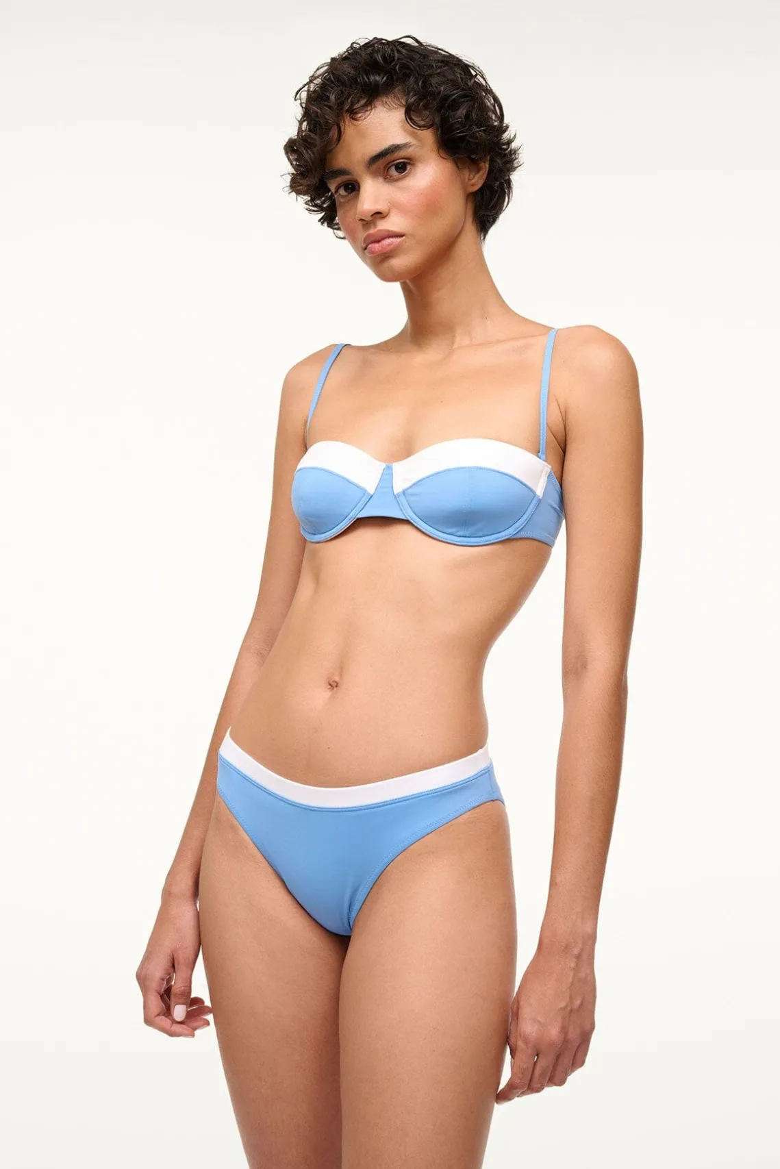 JO BALCONETTE BIKINI TOP AZURE WHITE