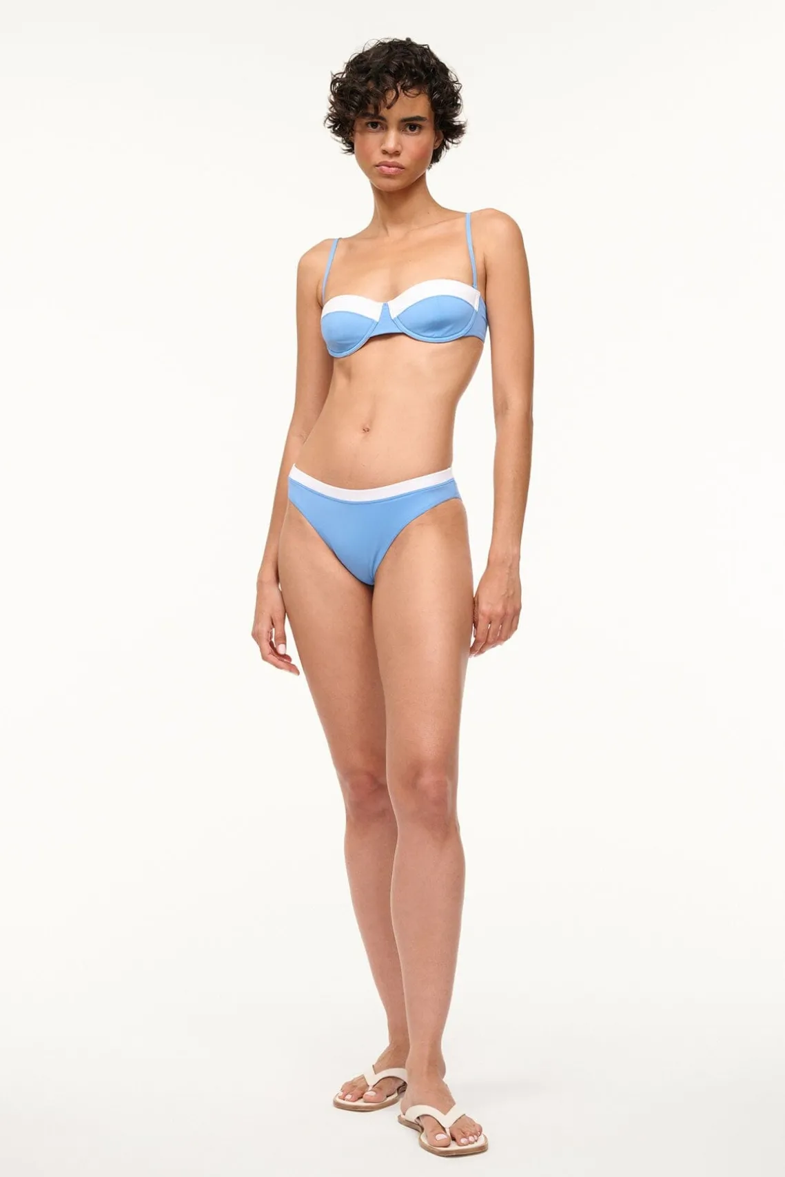 JO BALCONETTE BIKINI TOP AZURE WHITE