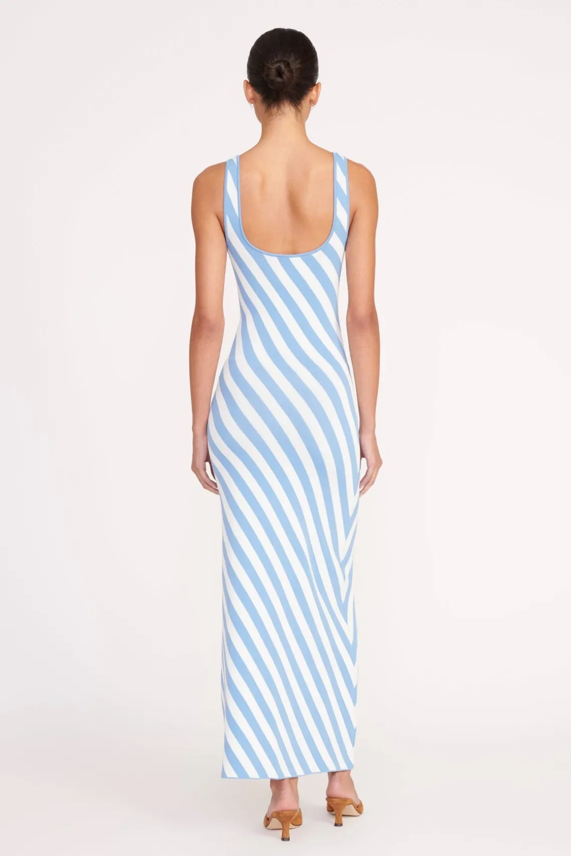 KATIE DRESS BLUE SEASHORE STRIPE