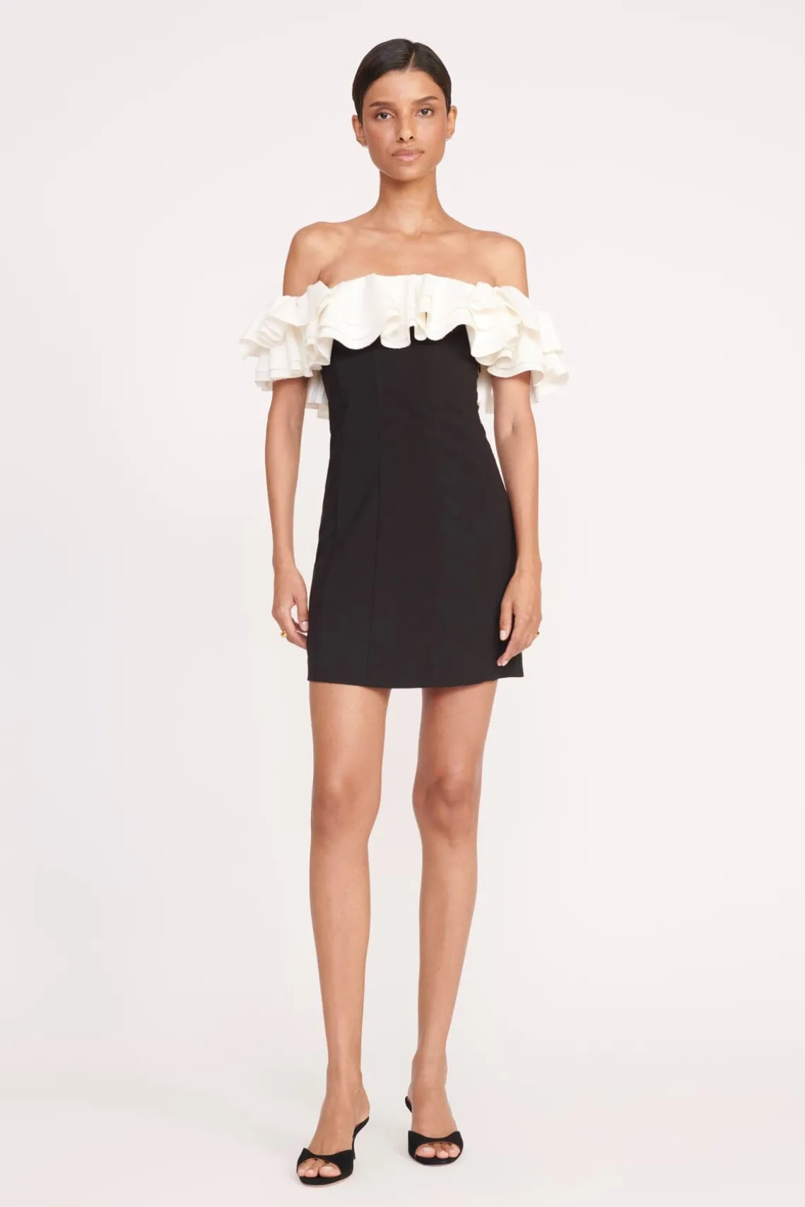 KIARA DRESS BLACK IVORY