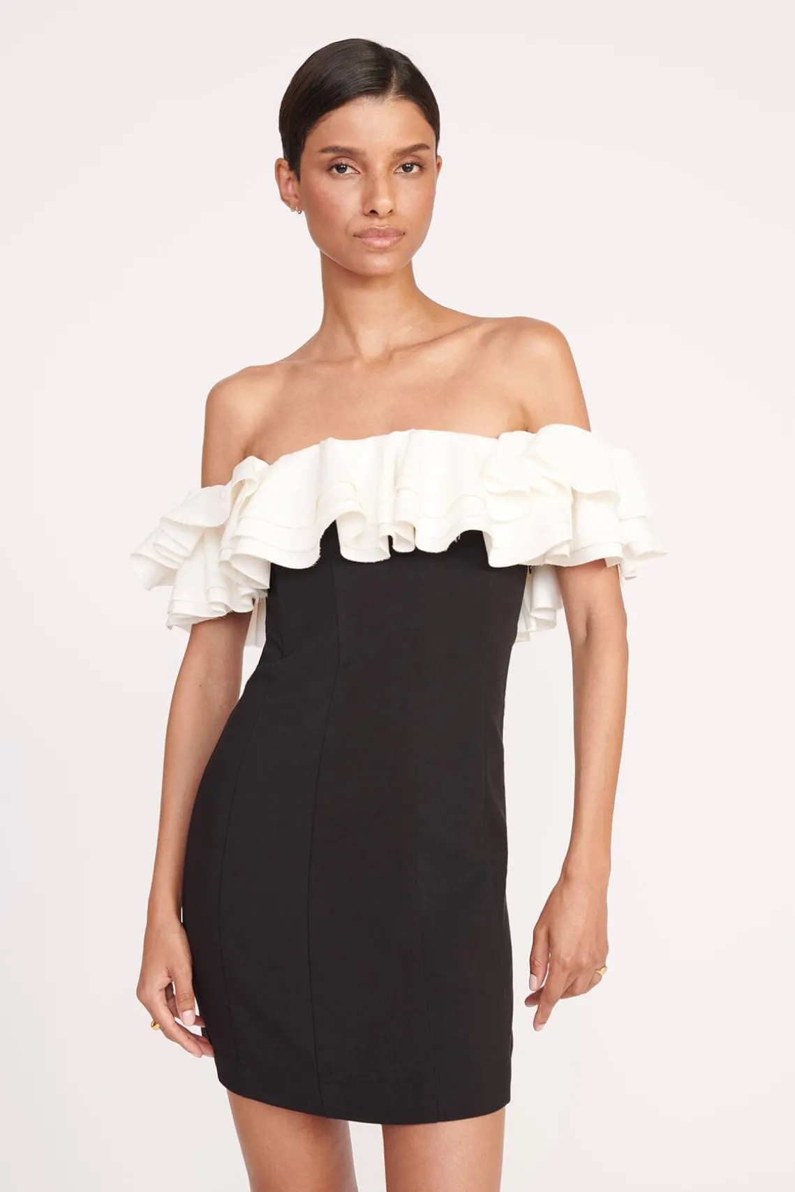 KIARA DRESS BLACK IVORY
