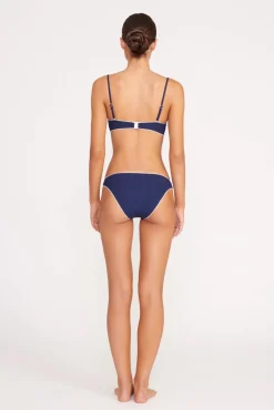 KIT BIKINI BOTTOM  NAVY WHITE