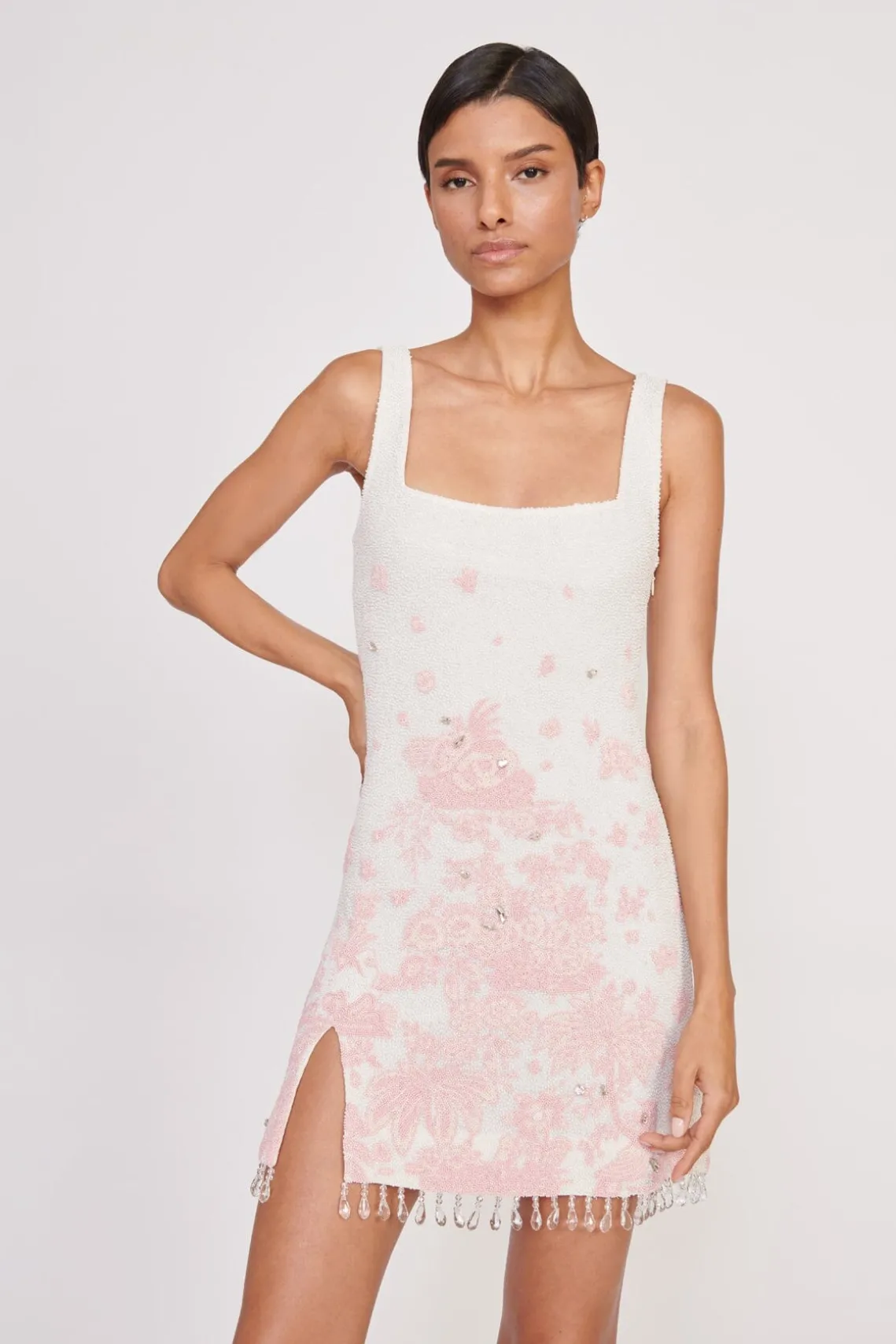 LE SABLE DRESS IVORY CHERRY BLOSSOM TOILE
