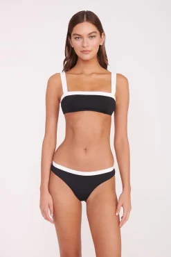LIV BIKINI TOP BLACK WHITE