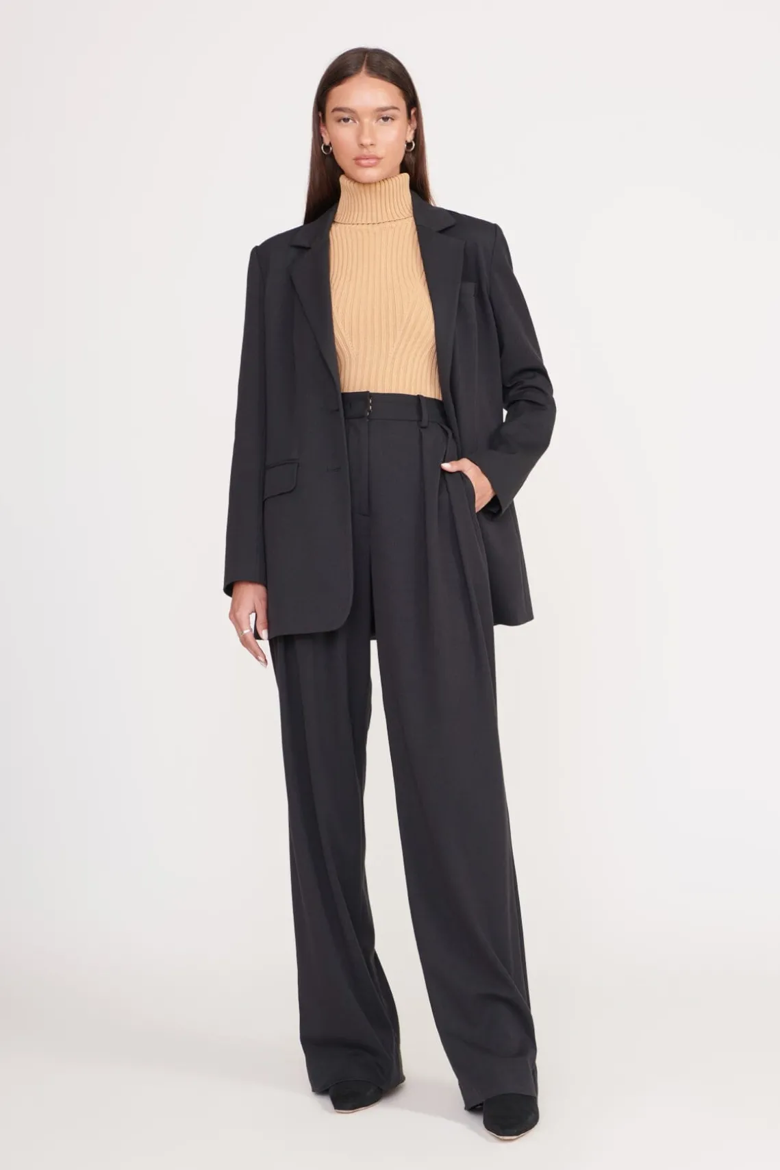 LUISA PANT BLACK SUITING
