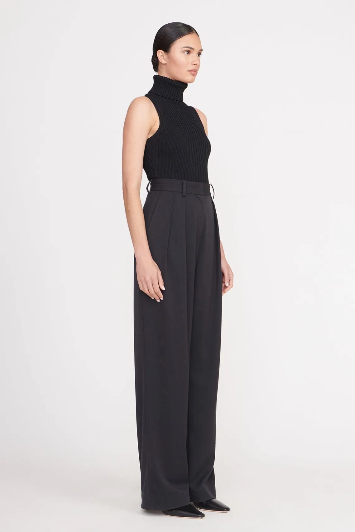 LUISA PANT BLACK SUITING