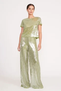 LUKE PANT GARDEN MOSS SEQUINS