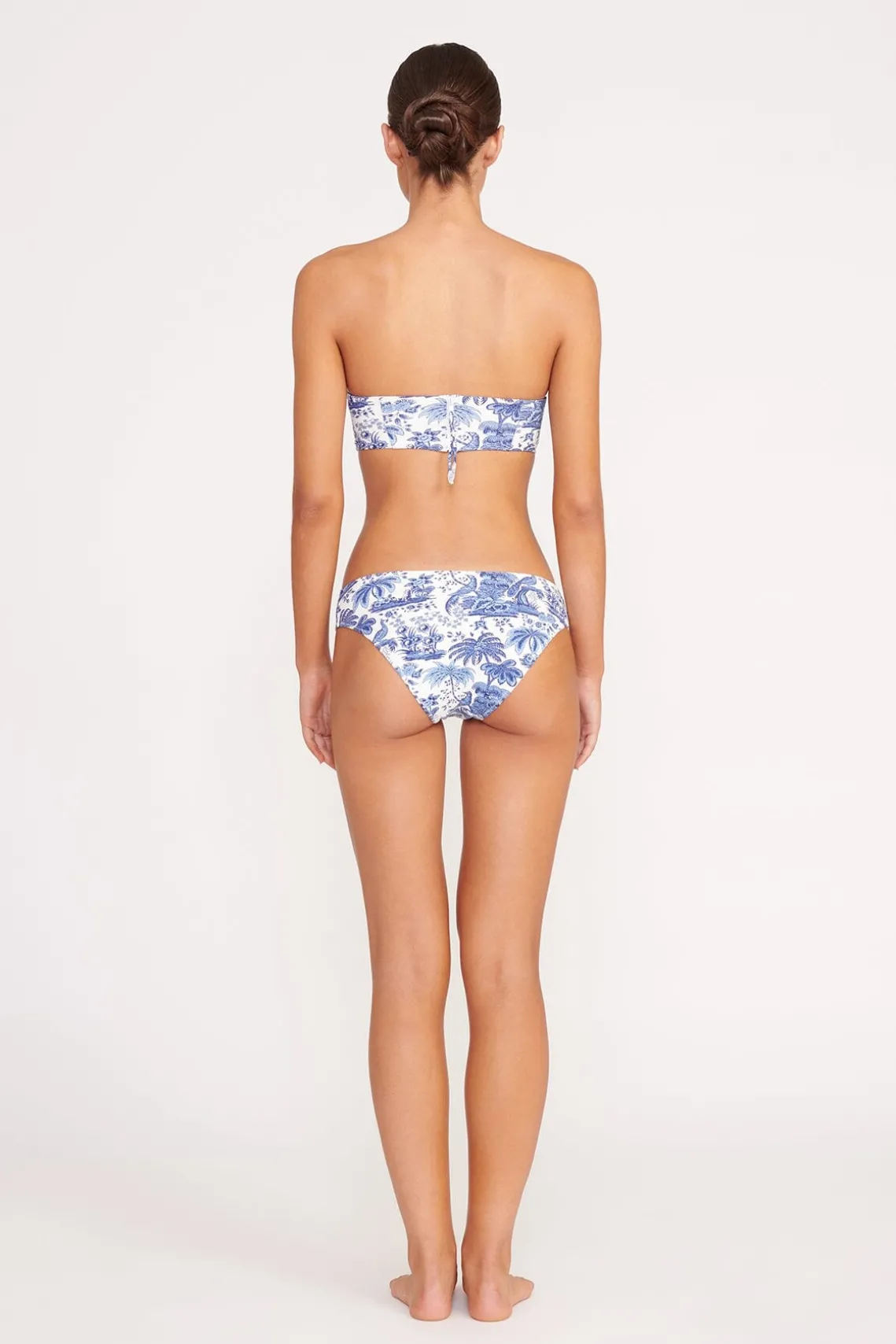 MALA BIKINI TOP BLUE TOILE