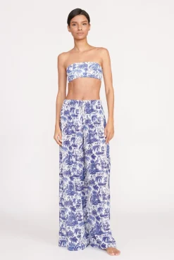 MARZA PANT BLUE TOILE