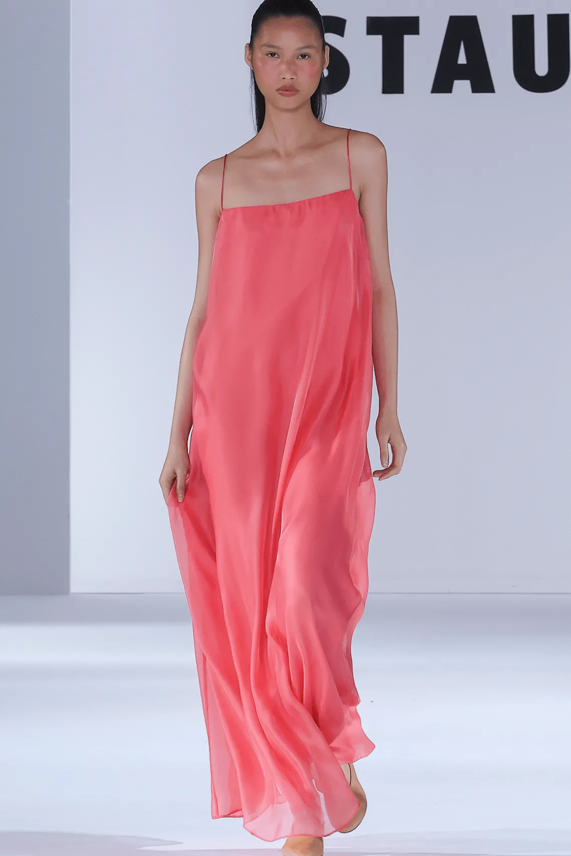 MAXI DELFINA DRESS FLAMINGO