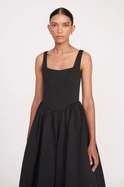 MAXI LANDSCAPE DRESS  BLACK