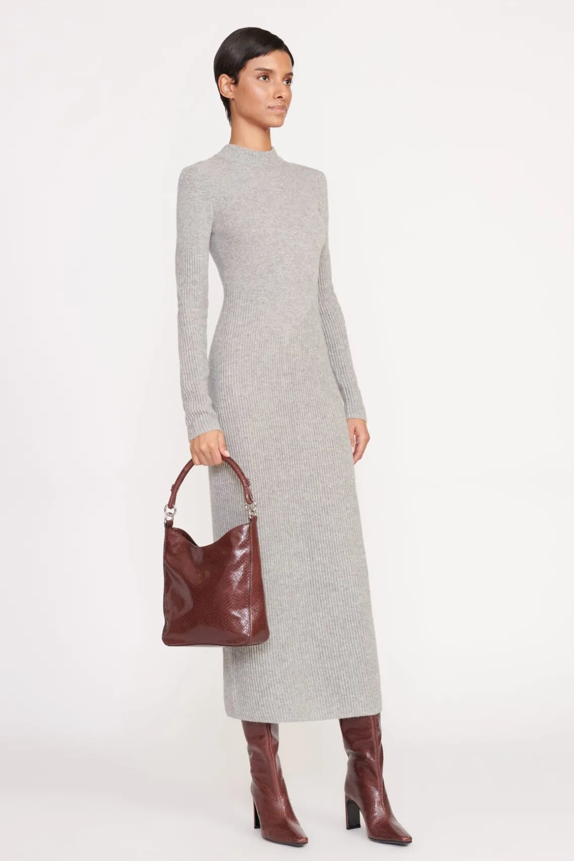 MEL BAG MAHOGANY SNAKE EMBOSSED