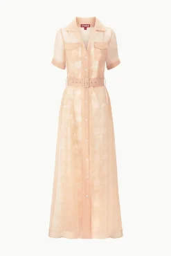 MILLIE DRESS  BEIGE IVORY TOILE