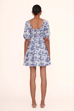 MINI FAYE DRESS BLUE TOILE