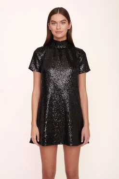 MINI ILANA DRESS BLACK SEQUINS