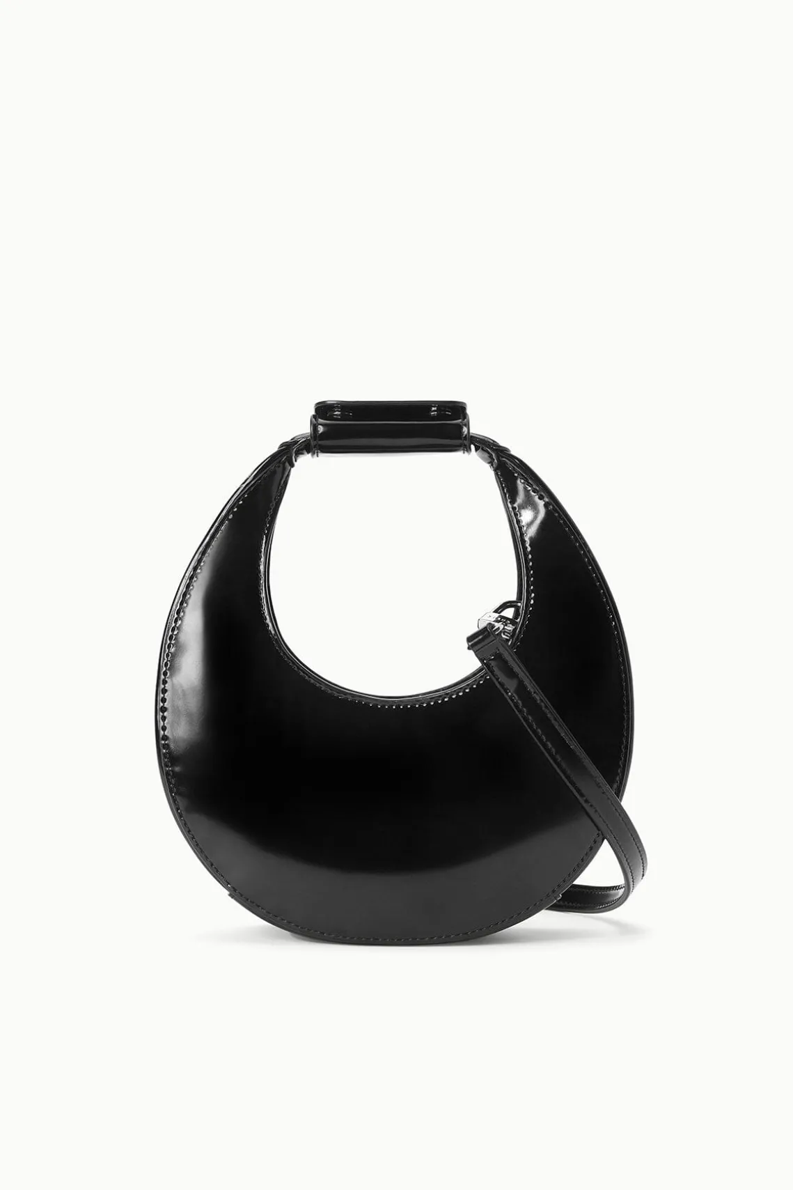 MINI MOON BAG BLACK POLISHED