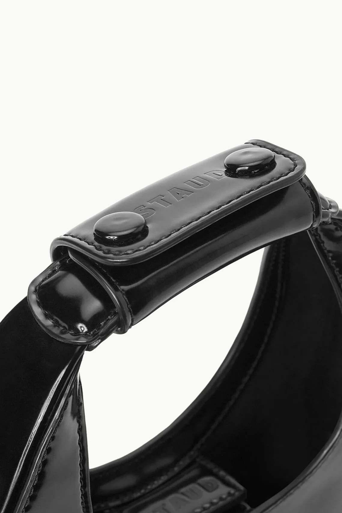MINI MOON BAG BLACK POLISHED