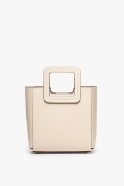 MINI SHIRLEY LEATHER BAG CREAM