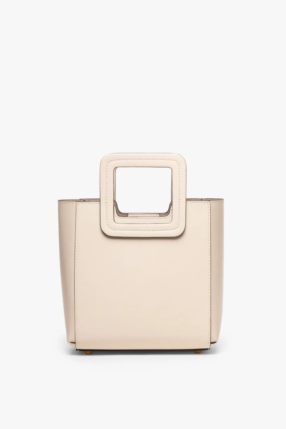 MINI SHIRLEY LEATHER BAG CREAM