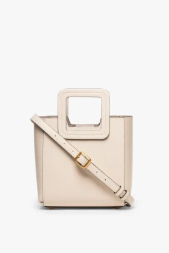 MINI SHIRLEY LEATHER BAG  CREAM