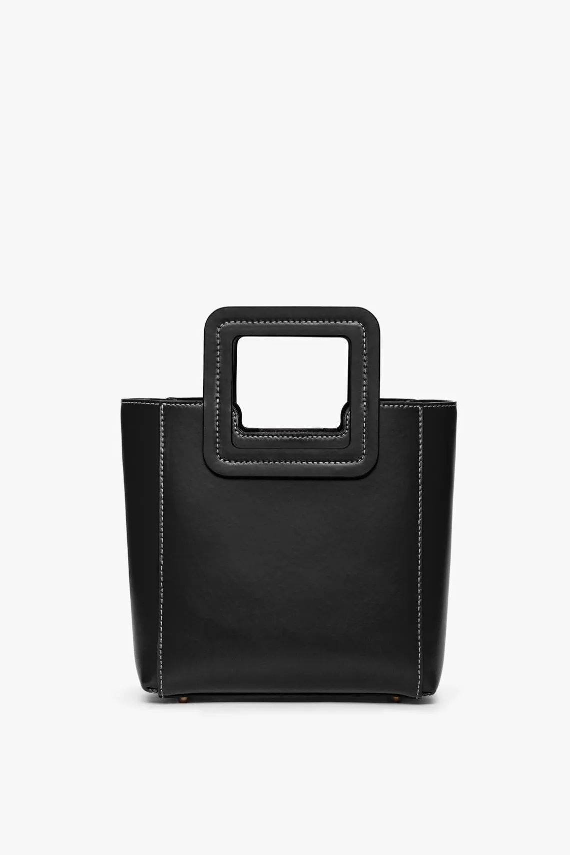 MINI SHIRLEY LEATHER BAG BLACK