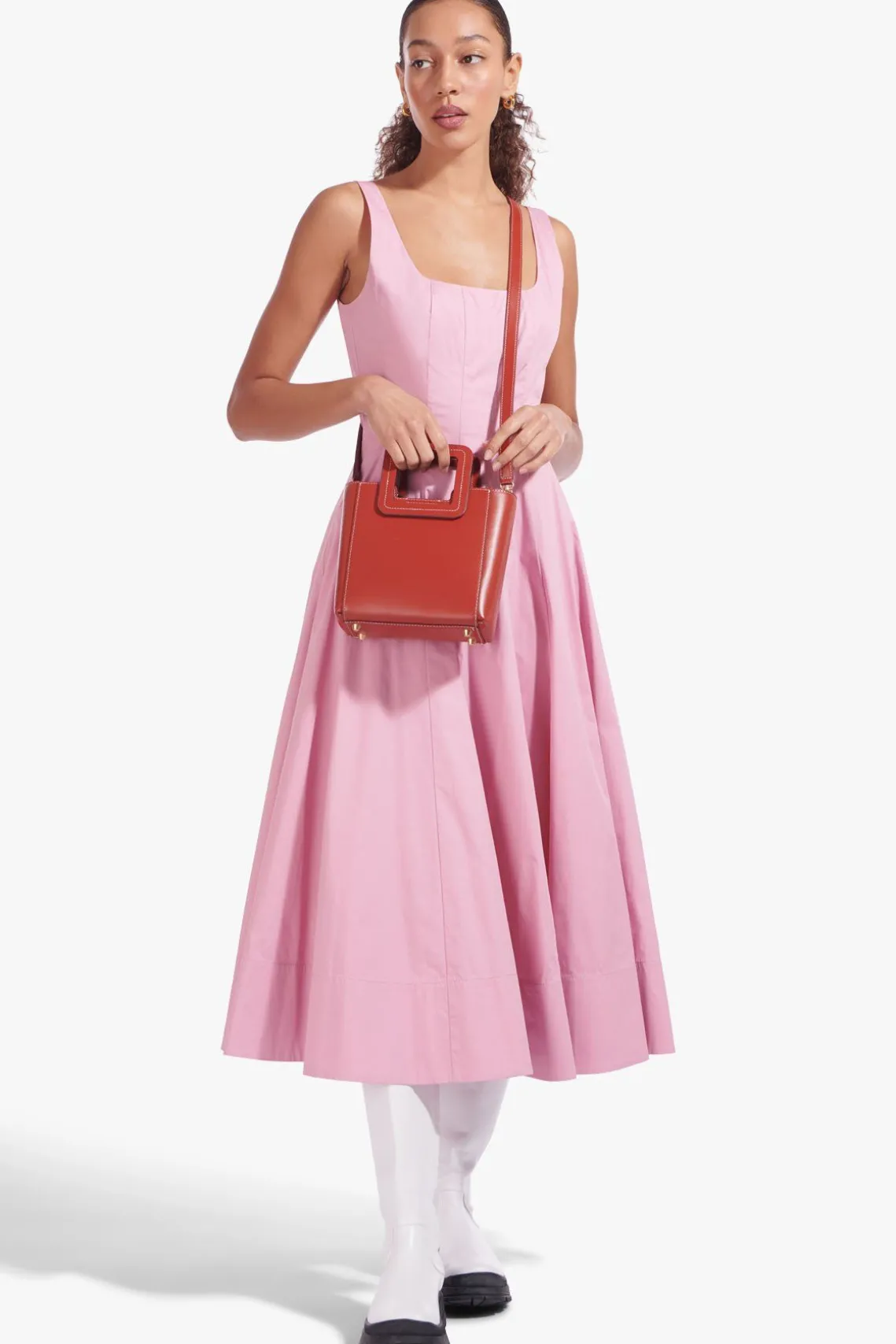 MINI SHIRLEY LEATHER BAG COGNAC