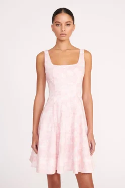 MINI WELLS DRESS  CHERRY BLOSSOM IVORY TOILE