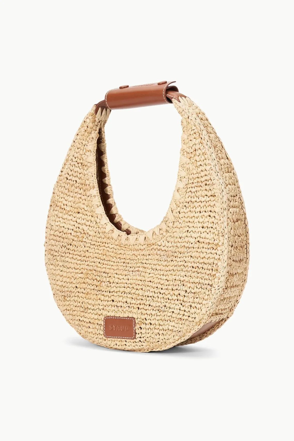 MOON RAFFIA BAG NATURAL RAFFIA