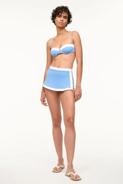 NELL SWIM SKIRT AZURE WHITE