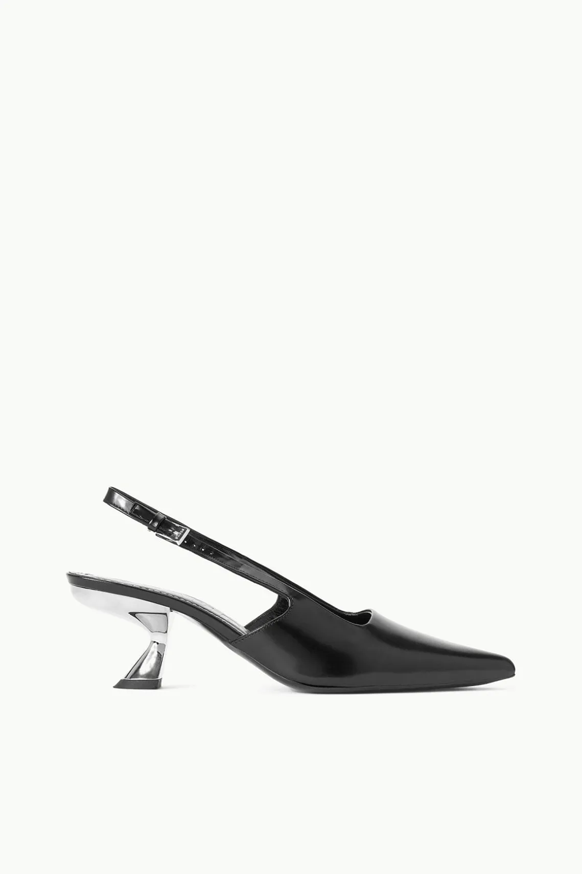 NEVE SLINGBACK HEEL BLACK METALS