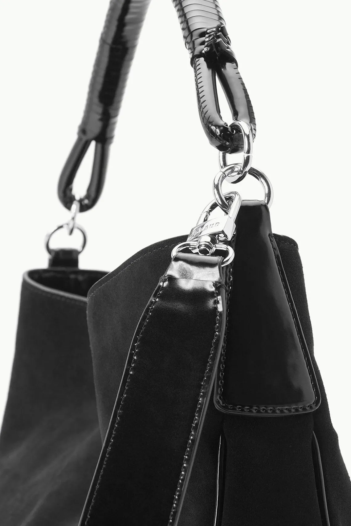 PERRY BAG BLACK SUEDE