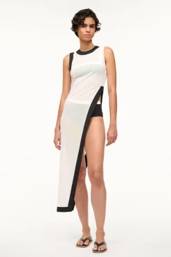 POINTER COVERUP TOP WHITE BLACK