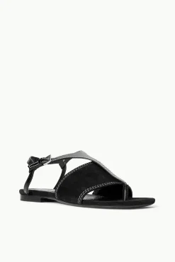 PURA VIDA FLAT SANDAL BLACK