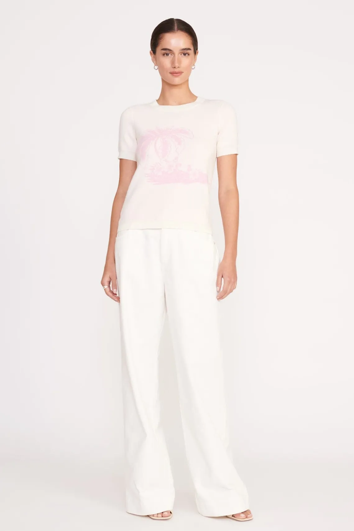 REYNA SWEATER IVORY CHERRY BLOSSOM TOILE