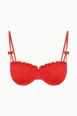 RHETT BIKINI TOP RED ROSE