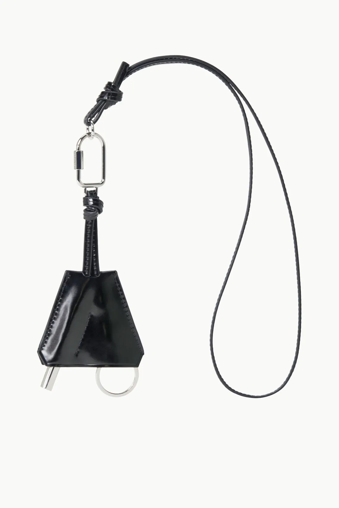 SAFETY WHISTLE KEY FOB BLACK