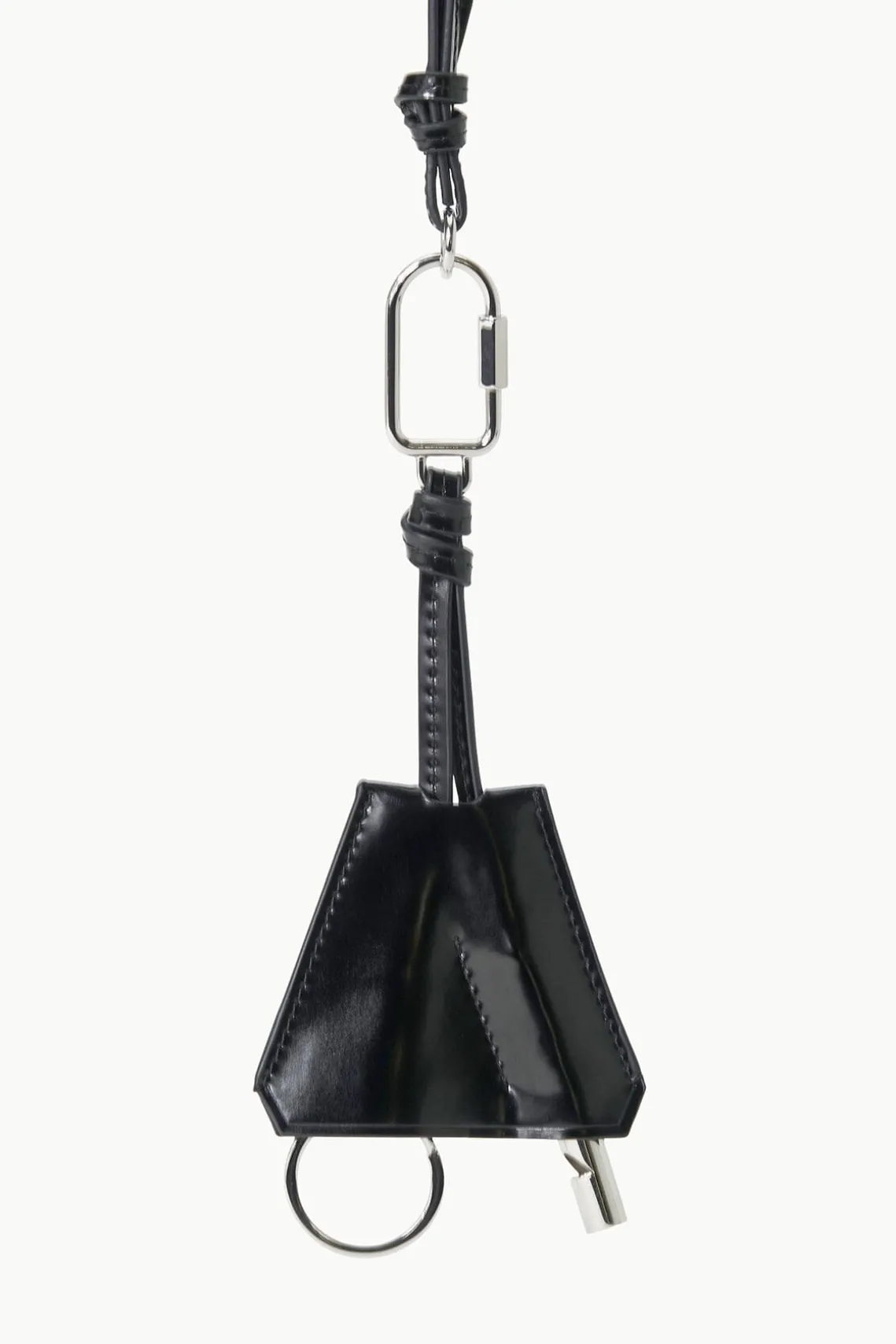 SAFETY WHISTLE KEY FOB BLACK