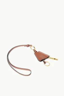 SAFETY WHISTLE KEY FOB TAN
