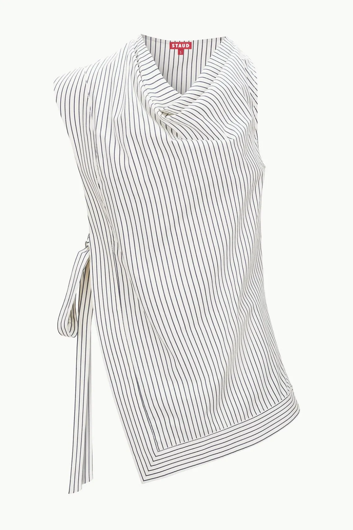 SAWYER TOP IVORY MICRO STRIPE