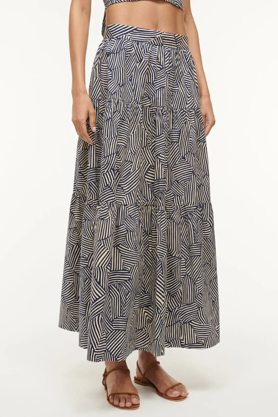 SEA SKIRT NAVY MOSAIC