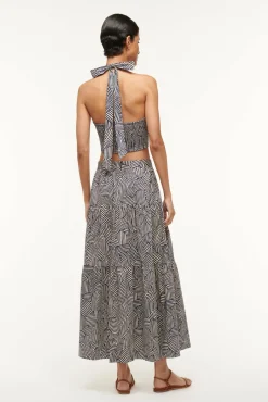 SEA SKIRT NAVY MOSAIC