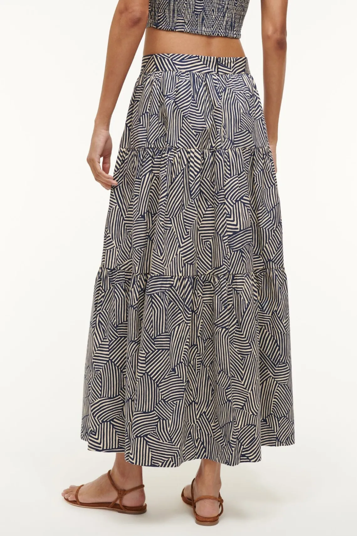SEA SKIRT NAVY MOSAIC