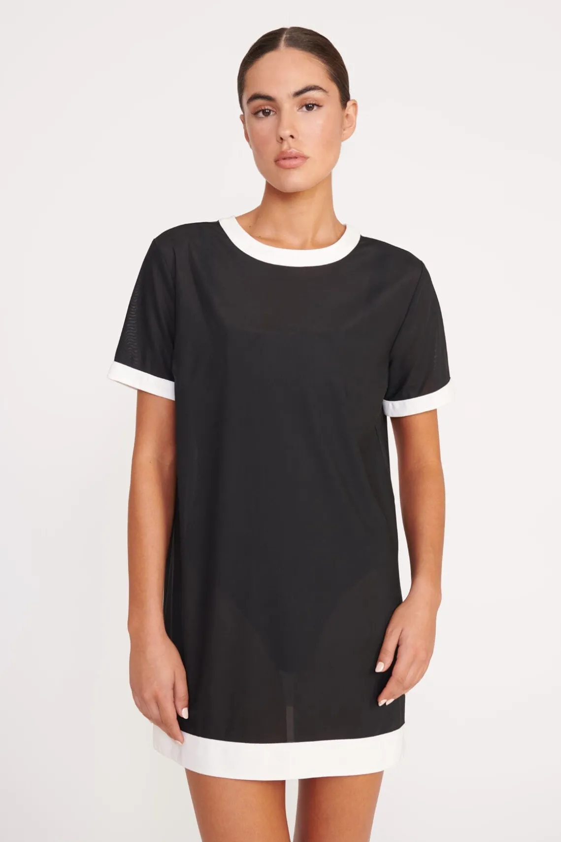 SELAH DRESS BLACK WHITE